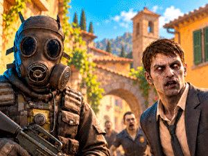 Shooter: Soldiers vs Zombies game play online